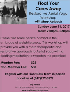 Sky Fitness Chicago - Aerial Yoga Workshop June 2017 - Sky Fitness Chicago