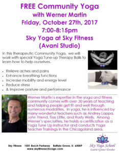 Community Yoga Werner October 2017 - Sky Fitness Chicago