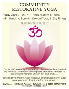 Sky Fitness Chicago - Community Yoga April 2017