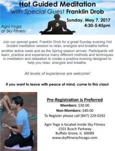 Franklin Drob Hot Meditation May 2017 - Sky Fitness Chicago