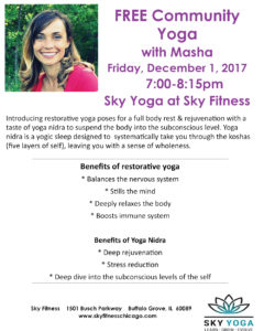 Community Yoga Masha December 2017 - Sky Fitness Chicago
