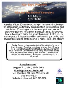 Mindful Meditation Workshop August 2017 - Sky Fitness Chicago