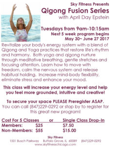 Qigong Fusion May 2017 - Sky Fitness Chicago