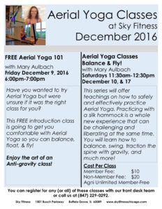 Sky Fitness Chicago - December Arial Yoga
