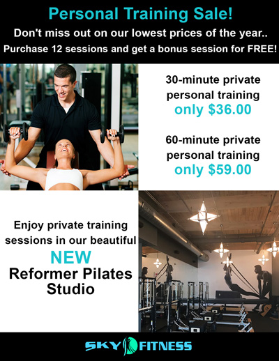 Pilates Personal Training Special June 2017 - Sky Fitness Chicago