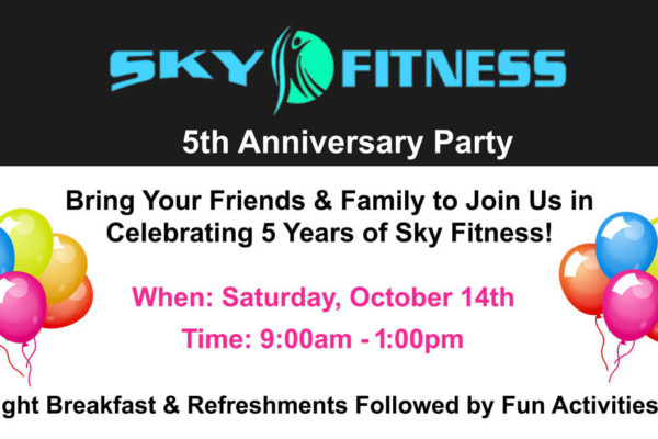 Celebrate Sky Fitness’ 5th Anniversary with Food, Fitness and Fun! - Sky Fitness Chicago
