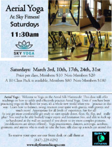 Aerial Saturdays March 2018- Sky Fitness Chicago