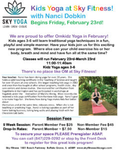 Omkidz Yoga Feb 2018 - Sky Fitness Chicago