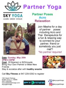 Masha Partner Yoga - May2018 - Sky Fitness Chicago