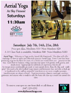 Sky Yoga Chicago - Aerial Saturdays July 2018