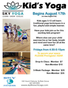 Sky Yoga Chicago - Kids Yoga Fall 2018
