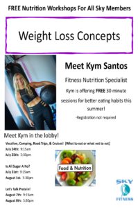 Kym Santos Free Weight Loss Concepts - Sky Fitness Chicago