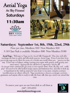 Sky Yoga Chicago - Aerial Saturdays September 2018