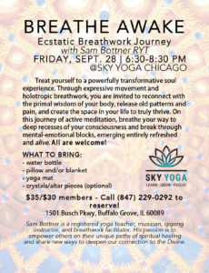 Sam Ecstatic-Breathwork-Journey Sept 2018 - Sky Fitness Chicago