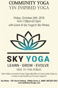 Community Yoga Oct 2018 - Sky Fitness Chicago