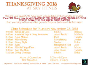THANKSGIVING-2018-classes-Sky Fitness Chicago