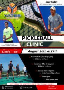 Pickleball Clinic - Kyle Yates - Illinois